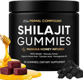 Primal Compound Shilajit Gummies for Men,with Manuka Honey, Organic Monk Fruit & Fulvic Acid, Shilajit Gummies Energy Supplements, 30 Gummies