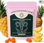 Probiotic Gummies for Women - Support for Feminine Wellness, pH Balance, Probiotic Formula, Gluten-Free, Vegan, Tropical Pineapple Flavor, 60 Gummies (30 Servings)