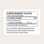 THORNE - Valerian Root - Natural Sleep Supplement - Supports Sleep Quality & Helps You Fall Asleep Faster* - Melatonin-Free - Third-Party Certified - Gluten, Dairy & Soy-Free - 30 Capsules