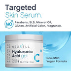 NeoCell Hyaluronic Acid Moisturizer | 4 oz | Moisturizing Topical Gel Cream | for Face and Neck | Advanced Skin Hydration