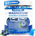 Magnesium Glycinate Gummies 600mg, Sugar Free Magnesium Potassium Supplement for Adults with Magnesium L-Threonate, Vitamin D, B6,and CoQ10 for Sleep, Body Support and Relaxation,120 Count