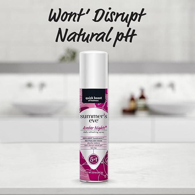 Summer's Eve Feminine Spray, Amber Nights | Daily Refreshing | 2 oz | Pack of 2
