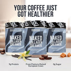 Naked Collagen Mocha Coffee Creamer - Collagen Creamer For Coffee - Dairy-Free, Gluten-Free, GMO-Free - Support Hair, Skin, and Nails - 40 Servings