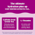 Ultima Replenisher Daily Focus Supplement & Electrolytes Powder - Acai Blueberry, 14 Stickpacks - Hydration Packets, 60mg Caffeine from Green Tea Extract & L-Theanine to Improve Focus & Concentration
