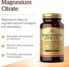 Solgar - Magnesium Citrate, 120 Tablets, Supports Nerve and Muscle Function - 2 Pack