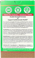 FRESHLITE 2500FU Premium NSK-SD Nattokinase & Vegan Postbiotics for Cardiovascular Support | Blood Pressure, Cholesterol & Heart Health | JNKA Certified | Non-GMO, Gluten-Free, 60 Capsules Japan Made