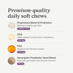 PetLab Co. Probiotics for Dogs, Support Gut Health, Occasional Diarrhea, Digestive Health & Seasonal Allergies - Pork Flavor - 30 Soft Chews - Packaging May Vary
