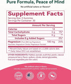 Magnesium Glycinate Plus Gummies 860mg, Sugar-Free, Non-GMO, Gluten-Free, Magnesium Gummies for Adults & Kids, Sleep, Relaxation & Focus, Magnesium Supplement for Women, Mixed Berry Flavor, 60 Count