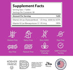 Zahler - Vitamin D3 & K2 Chewable Supplement (90 Count) - Certified Kosher K2 D3 Vitamin 5000 IU Delicious Chew Tablet - Vitamin D & K2 for Calcium Absorption, Bone Density & Immune Support