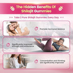 Shilajit for Women Gummies, micronutrient Supplement, Pure Himalayan Shilajitn, Contains Tongkat Ali, Ashwagandhaa, Turmeric, Saffron for hormonal Balance & Energy | Strawberry Flavor (120 Gummies)