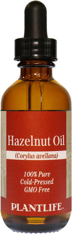 Plantlife Hazelnut Carrier Oil - Cold Pressed, Non-GMO, and Gluten Free Carrier Oils - for Skin, Hair, and Personal Care - 2 oz