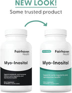 Fairhaven Health Myo-Inositol Supplement for Women and Men | Vitamin B8 2000mg | Vegan Inositol Powder Capsules | Gluten, Dairy and Soy Free | 120 Inositol Capsules