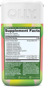 OLLY Big 10 Probiotic, Supports a Healthy Gut Microbiome,* 10 Billion CFUs, 30 Day Supply - 30 Count