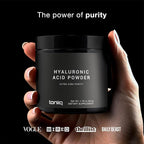 Ultra Purified Bioavailable Hyaluronic Acid Powder – for Deeper Skin Hydration – 250 mg with Vitamin C for Enhanced Absorption – 180 Servings