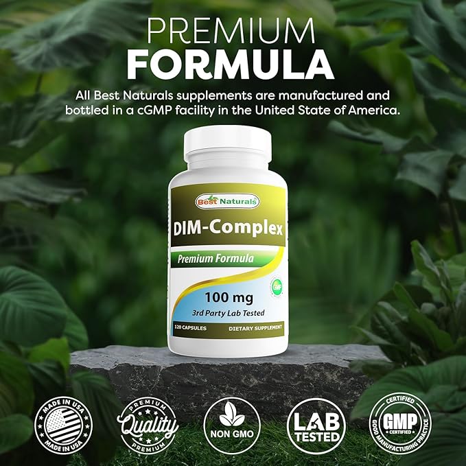 Best Naturals DIM Complex 100 mg 120 Capsules (120 Count (Pack of 3))