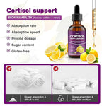 Cortisol Supplement for Women & Men - Magnesium Glycinate, Ashwagandha, L-Theanine, Phosphatidylserine - Supports Calm, Focus, Sleep & Relaxation - 2 FL OZ