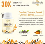 Resciency Detox Binder Supplement – Activated Charcoal, Zeolite, Bentonite Clay, Milk Thistle, Proprietary Blends - Liver & Gut, Max Absorption, 180 Vegan Capsules
