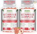 2 Pack 33-in-1 Liposomal Vitamin B Complex Gummies -B1, B2, B3, B4, B5, B6, B7, B8, B9,B12 | Vitamin C, D3,K2|Calcium,Magnesiun,Zinc etc.for Energy, Brain,Immune,Skin Support &Heart Support