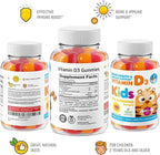 DR. MORITZ Vitamin D Gummies for Kids and Adults (2000 IU) - Chewable Kids Vitamin D Supplement for Immune Support - Vegetarian and Gelatin-Free (180 Count)