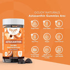 GOJOY NATURALS Astaxanthin Gummies 24mg – High Potency Antioxidant Supplement – Skin, Eye & Immune Wellness Support – Vegan, Sugar-Free, Non-GMO, Gluten-Free, Soy-Free – 60 Gummies