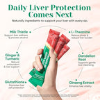 Venture Pal Hydration Packets + Liver Support- Liquid Daily IV Electrolyte Powder Packets with 7 Electrolytes & 5 Vitamins, Milk Thistle + L-Theanine | Sugar-Free | Keto Friendly | Vegan, 16 Sticks