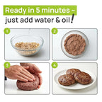Creative Pea Plant-Based Beef Style Meat Mix | High Protein Shelf-Stable Vegan Protein | Pea Protein | Just Add Water & Oil | For Burgers, Tacos, Meatballs & Crumbles | Gluten-Free | 227g