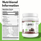 Z-Pro25 Protein Powder, 23.7 oz, 16 Servings – 25g Casein & Whey Blend – Low-Carb, High-Protein Meal Replacement Shake – Muscle Recovery & Weight Management - 21 Vitamins & Minerals – Chocolate