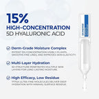 Intensive Repair Serum, 15%Hyaluronic Acid for Sensitive Skin Anti Aging Ultra Hydrating Serum for Face Calming Barrier Repair Redness Relief with Ceramides Centella 30Vials Daily Travel Care