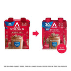 Atkins Strong High Protein Shake, Milk Chocolate, 30g Protein, 7g Prebiotic Fiber, Muscle & Gut Health Support Complex (Pack of 24)