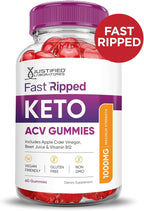 Justified Laboratories (2 Pack Fast Ripped Keto ACV Apple Cider Vinegar Formulated with Pomegranate Beet Juice Powder B12 Vegan Non GMO 120 Gummies