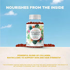 Vitamatic Hydrolyzed Collagen Gummies with Vitamin C, Zinc and Biotin, 200 mg - Healthy Skin Support - 60 Gummies
