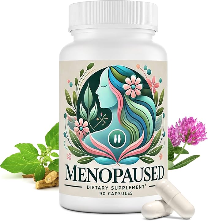 Menopause Supplements for Women -Women Multivitamin for Wellness & Vitality -Herbal Support for Hormone Balance & Emotional Comfort -Ideal for Hot Flash & Night Sweat -90 Capsule
