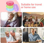 4 Pcs Mini Pill Organizer Small Pill Box Cute Portable Pill Case for Pocket Purse Travel Storage Containers Earplug Case Medicine Dispenser Vitamin Holder(Blue+Pink+Purple+Green)