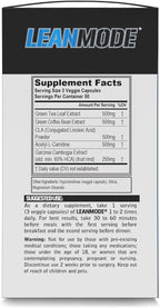 EVL Weight Loss Support Stack - Trans4orm Thermogenic Fat Burner & Metabolism Support Pills with Green Coffee Bean Extract and Forskolin Plus LeanMode Non-Stimulant
