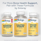 Solaray Calcium Citrate 1000mg - Chelated Calcium Supplement - Supports Bone Strength and Healthy Teeth - Easy to Digest - 60-Day Guarantee, Vegan - 30 Servings, 120 VegCaps