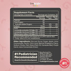 TruHeight Kids Prebiotic & Probiotic Gummies Ages 2+ (Strawberry Flavor) Toddlers & Kids All Natural Gut Health, Digestive Enzymes, Stomache Ache, Constipation Relief Supplement - Pediatric Vitamins