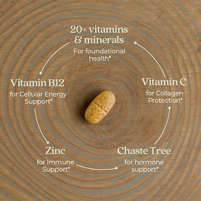 New Chapter Women’s Multivitamin 40+, Extra B6 & B12, Biotin for Hair Growth, D3, VIT C, Zinc for Immune & Stress Support, Gentle on an Empty Stomach, Non-GMO, Gluten-Free, 96 Tablets, (Pack of 2)