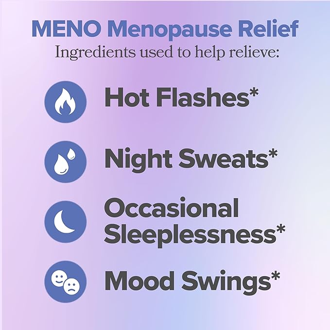 O Positiv MENO Vitamins for Menopause - Hormone-Free Menopause Supplement for Women - Black Cohosh & Ashwagandha KSM-66 - Helps Relieve Hot Flashes, Night Sweats, Mood Swings - 30 Servings (Pack of 3)