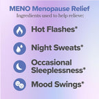O Positiv MENO Vitamins for Menopause - Hormone-Free Menopause Supplement for Women - Black Cohosh & Ashwagandha KSM-66 - Helps Relieve Hot Flashes, Night Sweats, Mood Swings - 30 Servings (Pack of 3)