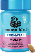 Best Nest Wellness - Mama Bird - Prenatal Multi+ (30 Servings) - Prenatal Vitamins for Women - Supports Baby Brain Health - Organic Herbs, Probiotics, Digestive Enzymes