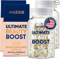 Moerie Ultimate Hair Growth Supplements for Women & Men - Hair, Skin, Nails Vitamins with Biotin & Minerals - for Thicker, Fuller Hair & Hair Loss Treatment - 120 Capsules