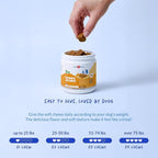 Turmeric Curcumin for Dogs - 90 Soft Chews - with Collagen, BioPerine and Fish Oil - Hip & Joint Support, Ease Inflammation, Antioxidant.