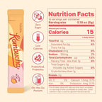 TEAZEN Mango Guava Kombucha Powder, Hydration Drink Mix, Sugar Free, Live Probiotics & Prebiotics, On-the-Go 10 Packets, 1.76oz