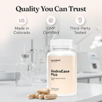 Nourished AndroEase Plus - Vegan Hormone Balance for Women - Zinc, Reishi, Green Tea and Saw Palmetto for Women - for Energy, Vitality, Facial Hair and Daily Wellness - 60 Capsules, Made in USA