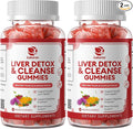 2 Pack Lukaree Liver Cleanse Detox & Repair Gummies | Sugar-Free Milk Thistle Supplement w/Artichok & L-Glutathione - Ultra-Concentrated Herbal Liver Support for Men & Women -Vegan,60 Count