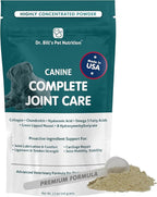 Dr. Bill’s Canine Complete Joint Care – Hip & Joint Supplement for Dogs for Mobility, Muscle Support & Inflammation Relief – Green Lipped Mussel, Chondroitin, Collagen, Omega-3 – Powder, 340g