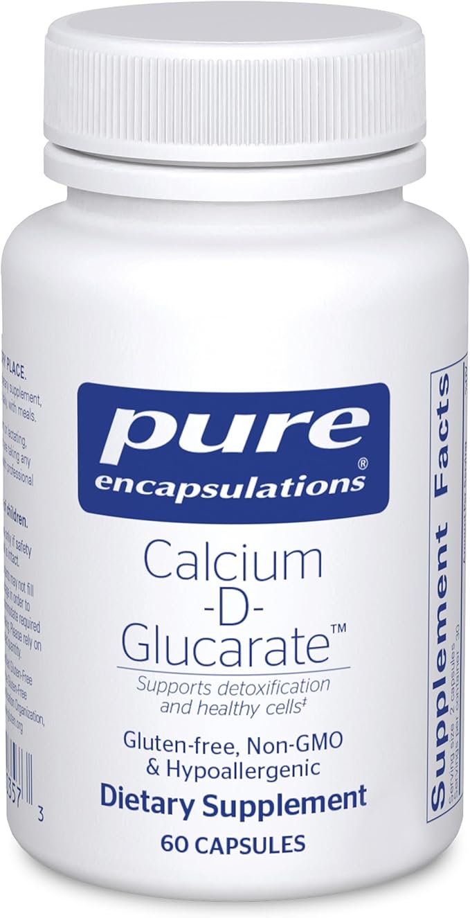 Pure Encapsulations Calcium-D-Glucarate | Supplement to Support Cellular Health in the Liver, Lungs, Breast, and Colon* | 60 Capsules