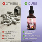 Clean Nutraceuticals VBiotic Vaginal Probiotic for Women Liquid Drops | Cranberry Uva Ursi Horsetail D-Mannose Prebiotics Marigold & Black Cohosh Vaginal Health Supplement | pH Balance