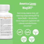 Jigsaw Health MagSRT | Magnesium Supplement with Vitamin B6, Folate & B12 | 120 Tablets | 30 Servings