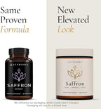 Natural Appetite Suppressant for Weight Loss – Organic Saffron Extract with BioPerine® for Enhanced Absorption – Supports Energy & Mood (90 Capsules)
